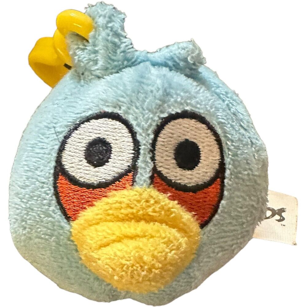 Angry Birds Blue Plush Backpack Clip Keychain Small Hanger 3” Commonwealth Rovio